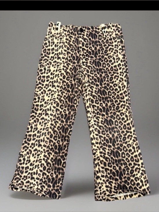 Vintage Other - Vintage Cheetah Print Jeans Kids Size 6 Made USA Retro Y2K Animal Print Denim